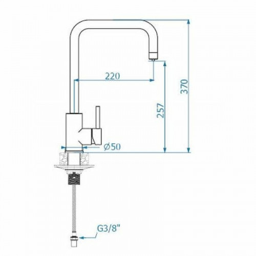 Смеситель для кухни Alveus Dual Sat 1139809 Сатинированная сталь латунь