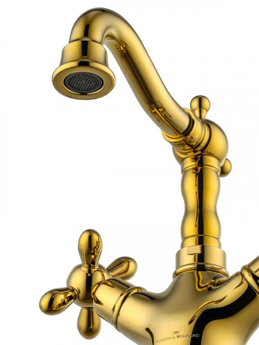 Смеситель для раковины Wonzon &amp; Woghand Retro WW-88139020-PG цвет Глянцевое золото