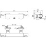 Смеситель для душа Ideal Standard Ceratherm T25 A7201AA с термостатом