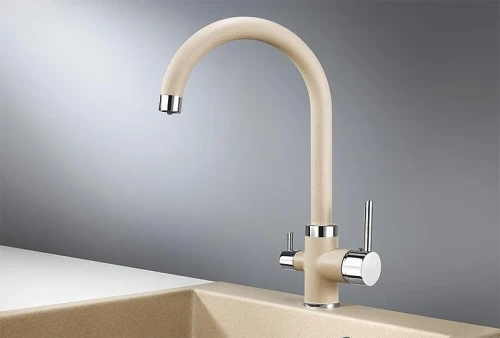 Смеситель для кухни Granula 2168 цвет Песок