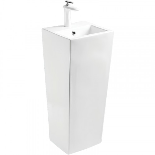 Раковина SantiLine 35 SL-4010 Белая фаянс напольный