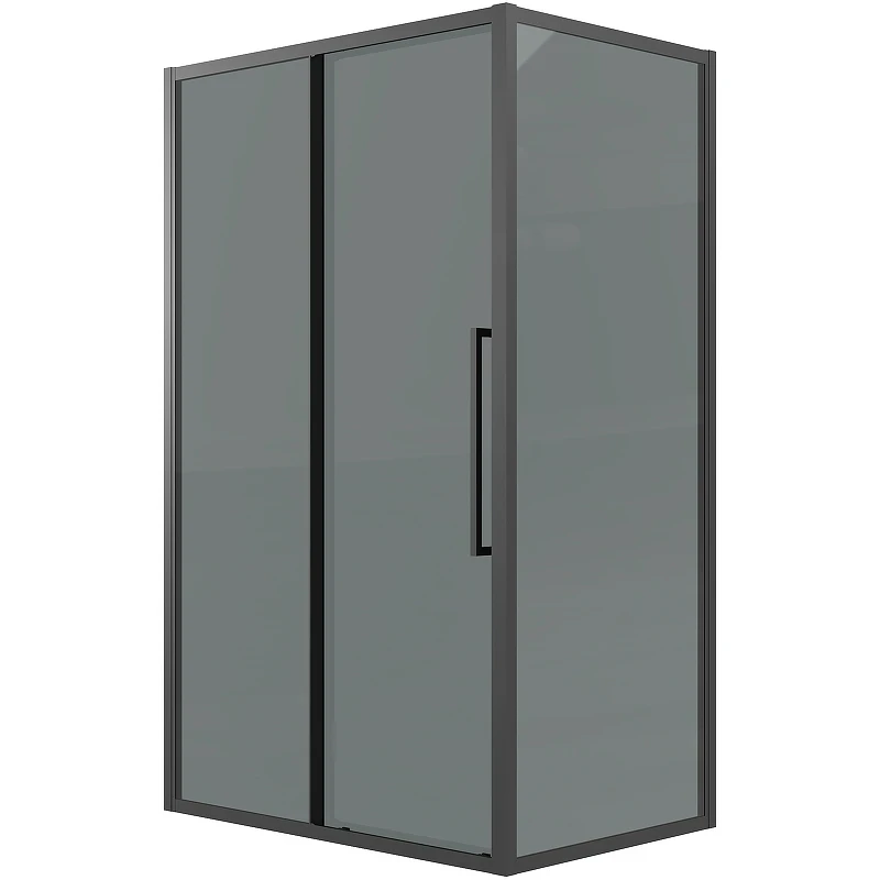 Душевой уголок Grossman Cosmo 100х90 120.K33.02.1090.21.10 профиль Черный матовый стекло тонированное