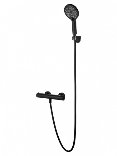 Смеситель для душа Wonzon & Woghand Inn WW-B2065-A-MB с термостатом цвет Черный матовый