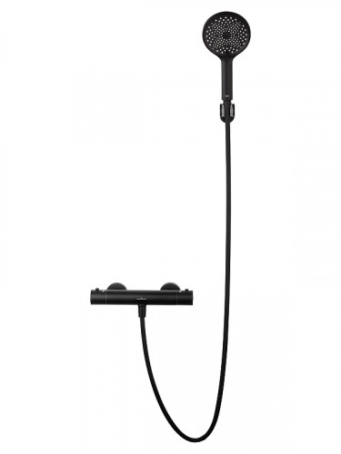 Смеситель для душа Wonzon & Woghand Inn WW-B2065-A-MB с термостатом цвет Черный матовый