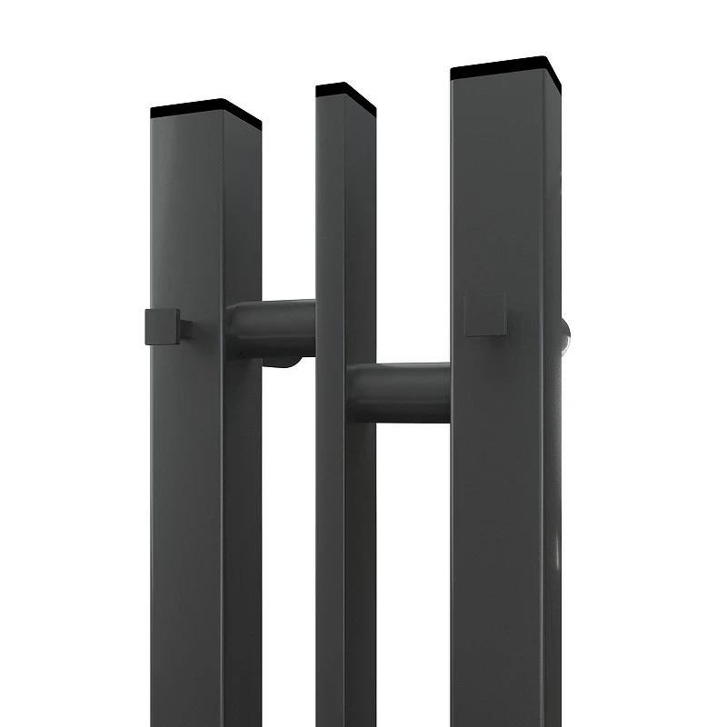 Электрический полотенцесушитель APEXTERMO Delta 800x100 DL10181GF с крючками цвет Графит металлик