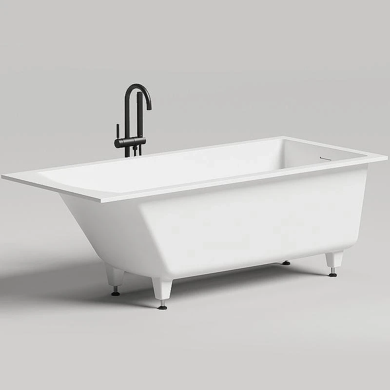 Ванна из искусственного камня Salini Cascata Kit 180х80 104513G Белая глянцевая