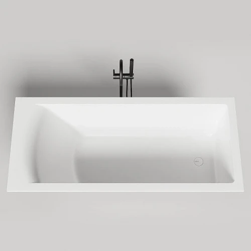Ванна из искусственного камня Salini Cascata Kit 180х80 104513G Белая глянцевая