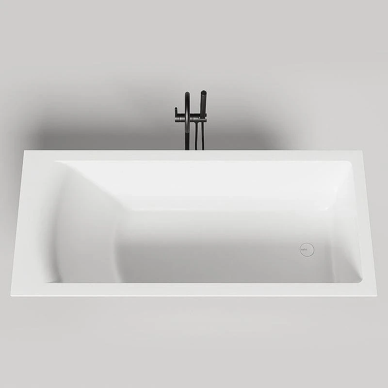 Ванна из искусственного камня Salini Cascata Kit 180х80 104513G Белая глянцевая