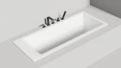 Ванна из искусственного камня Salini Cascata Kit 180х80 104513G Белая глянцевая