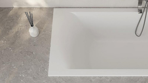 Ванна из искусственного камня Salini Cascata Kit 180х80 104513G Белая глянцевая