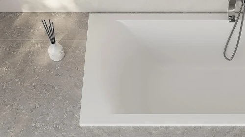 Ванна из искусственного камня Salini Cascata Kit 180х80 104513G Белая глянцевая