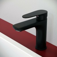Смеситель для раковины Aringa Рейн AR02009BL Черный латунь