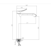 Смеситель для раковины Haiba HB11553 цвет Хром