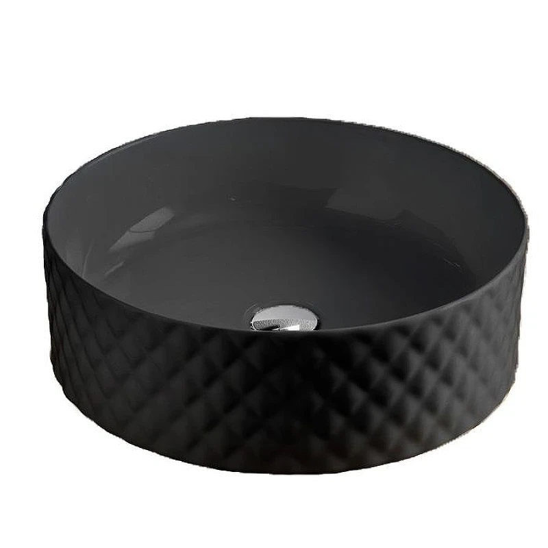 Раковина накладная Artceram Rombo 44 OSL009 17 00 цвет Черный матовый