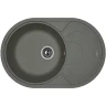 Кухонная мойка Florentina Родос-760 20.140.D0760.102 Черная искусственный камень (литьевой мрамор) встраиваемый