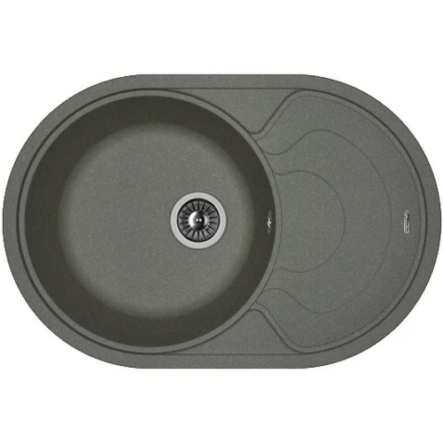 Кухонная мойка Florentina Родос-760 20.140.D0760.102 Черная искусственный камень (литьевой мрамор) встраиваемый