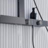 Душевая система Black&White Gravity GH-9005N-GM 9005NGM с термостатом цвет Оружейная сталь