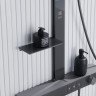 Душевая система Black&White Gravity GH-9005N-GM 9005NGM с термостатом цвет Оружейная сталь