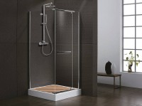 Душевой уголок Ceruttispa 90x90 MIMI ZQ91T 7705 профиль Хром стекло прозрачное