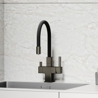 Смеситель для кухни Sancos Arno SC4005GG Вороненая сталь Черный латунь