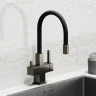 Смеситель для кухни Sancos Arno SC4005GG Вороненая сталь Черный латунь