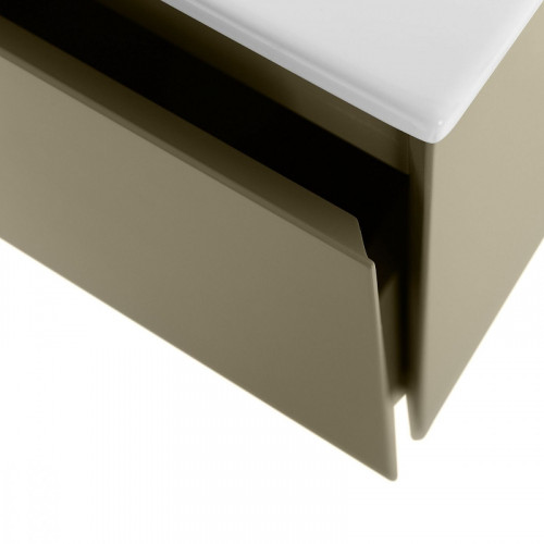 Тумба под раковину Art&amp;Max Latina 60 AM-Latina-600-1C-SO-BGM подвесная Серо-бежевая матовая МДФ / ЛДСП