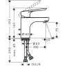 Смеситель для раковины Hansgrohe Logis E 71160000 Хром латунь
