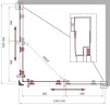 Душевой уголок BelBagno Uno 120х100 UNO-195-AH-2-120/100-C-NERO профиль Черный матовый стекло прозрачное