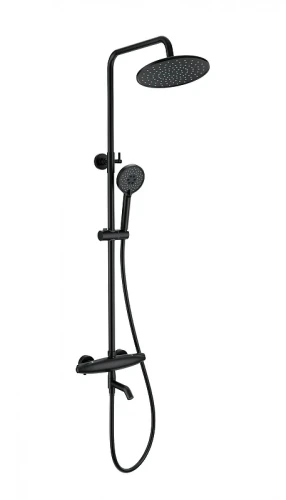 Душевая система Wonzon & Woghand Capsule WW-B3031-A3-MB с термостатом цвет Черный матовый