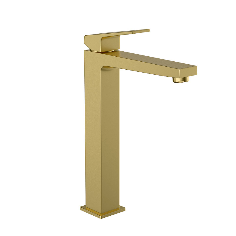 Смеситель для раковины Vitra Minimax Square A4372425EXP цвет Брашированное золото