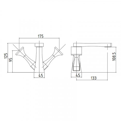 Смеситель для раковины Migliore Opera 24594 Хром латунь