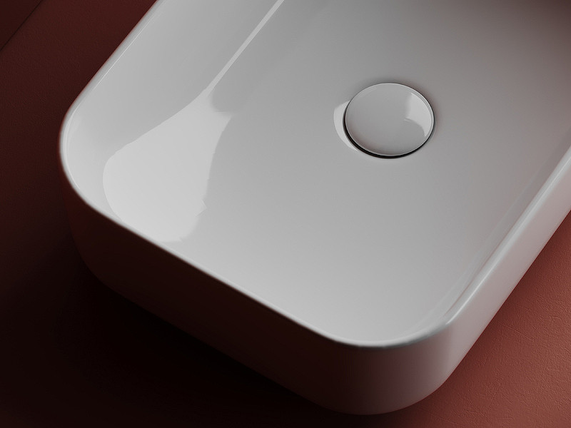 Раковина-чаша Ceramicanova Element 51 CN5043 Белая фарфор накладная