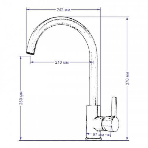 Смеситель для кухни Seaman Barcelone SSL-5815-BP цвет Черный жемчуг