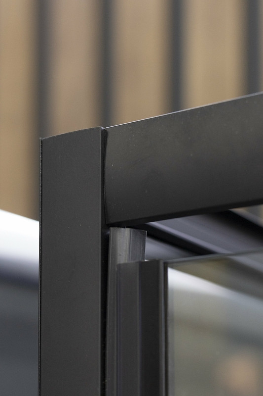 Душевой уголок Niagara Nova NG-6801-08 BLACK 90х90 профиль Черный стекло прозрачное