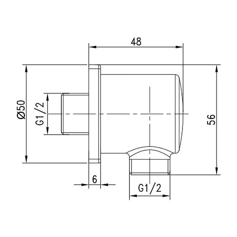 Шланговое подключение Lemark LM5983CW Хром Белый