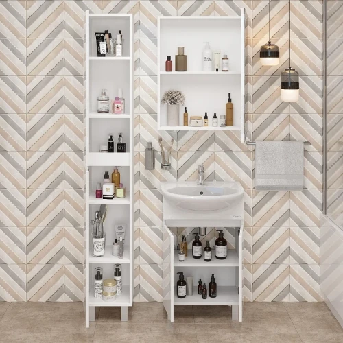 Тумба под раковину Onika Милтон 50 105036 цвет Белый