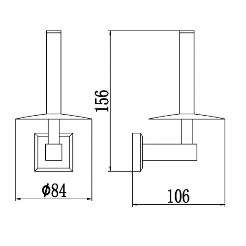 Держатель туалетной бумаги Savol S-009552-1 цвет Хром