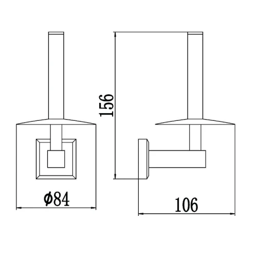 Держатель туалетной бумаги Savol S-009552-1 цвет Хром