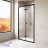 Душевая дверь Ceruttispa Белла (Bella) 90 BELLA D91BF 12011 профиль Черный матовый стекло матовое