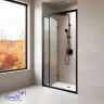 Душевая дверь Ceruttispa Белла (Bella) 90 BELLA D91BF 12011 профиль Черный матовый стекло матовое