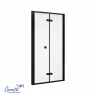 Душевая дверь Ceruttispa Белла (Bella) 90 BELLA D91BF 12011 профиль Черный матовый стекло матовое