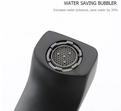 Смеситель для раковины Frap H71-6 F1071-26 Черный матовый латунь