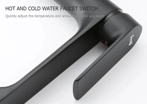Смеситель для раковины Frap H71-6 F1071-26 Черный матовый латунь