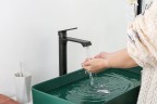 Смеситель для раковины Frap H71-6 F1071-26 Черный матовый латунь