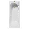Чугунная ванна Vinsent Veron Concept 160x70 VCO1607042H/VH0012MGD цвет Белый с квадратными ручками матовое золото