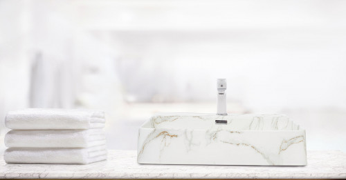 Раковина WeltWasser Elbach 2173 M845 60 10000004543 Мрамор фаянс накладная