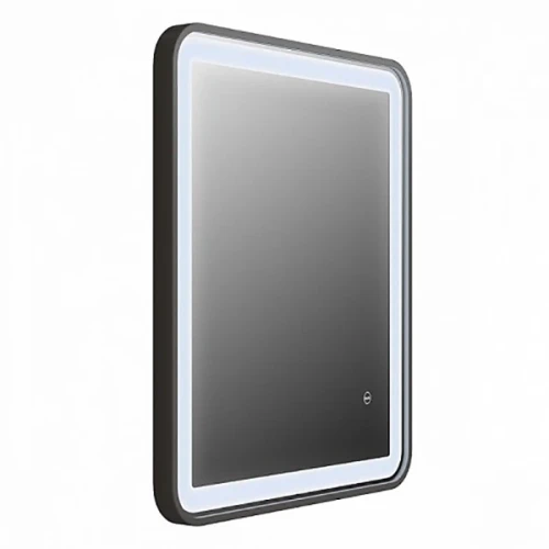 Зеркало Iddis Cloud 60 с подсветкой Черный матовый стекло