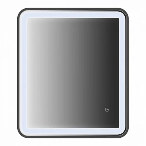 Зеркало Iddis Cloud 60 с подсветкой Черный матовый стекло