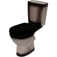 Унитаз компакт Rosa Рио 4640021065761 Черный декор с бачком и сиденьем