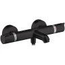 Смеситель для ванны Hansgrohe Ecostat Comfort 13114670 с термостатом Черный матовый латунь на стену